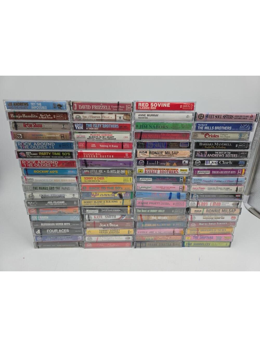 Lot of 71 Classic Rock Pop Country Pop Jazz++++ Vintage Cassette Tape All SEALED